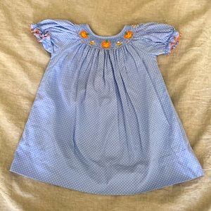 Smocked Halloween 18 month Dress